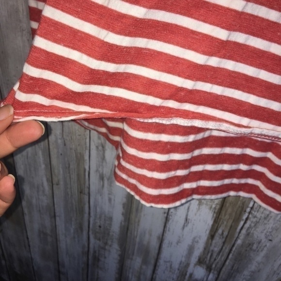 Umgee Striped High Low Tee - Picture 4 of 6